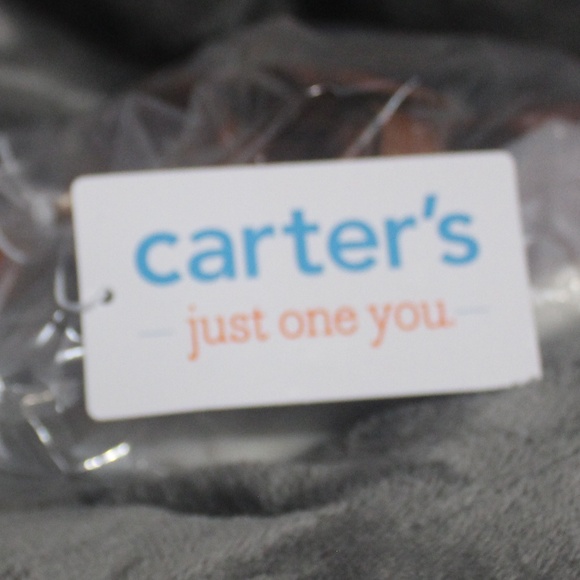 Brand NWT Carter's Brown Dress Shoes with bow & velcro strap for girls in Sz(4) - Picture 7 of 7